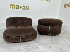 Afra Tobia Scarpa Pair of Soriana Chairs by Afra and Tobia Scarpa for Cassina 1969s - 3572984