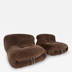 Afra Tobia Scarpa Pair of Soriana Chairs by Afra and Tobia Scarpa for Cassina 1969s - 3573622