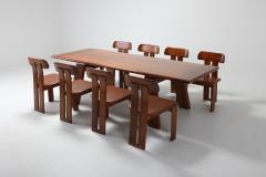 Afra Tobia Scarpa Postmodern Walnut Dining Table by Afra Tobia Scarpa 1980s - 984748