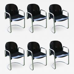 Afra Tobia Scarpa SET OF SIX AFRA AND TOBIA SCARPA CHAIRS - 1907197