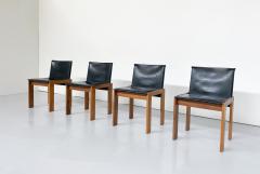 Afra Tobia Scarpa Set of 4 Mid Century Modern Dining Chairs by Afra Tobia Scarpa - 3232644