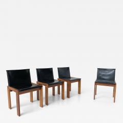 Afra Tobia Scarpa Set of 4 Mid Century Modern Dining Chairs by Afra Tobia Scarpa - 3236096