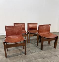 Afra Tobia Scarpa Set of 4 Monk Chairs by Afra Tobia Scarpa Italy 1973 - 4462448