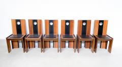Afra Tobia Scarpa Set of 6 Italian Dining Chairs by Afra Tobia Scarpa - 3216134
