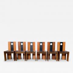 Afra Tobia Scarpa Set of 6 Italian Dining Chairs by Afra Tobia Scarpa - 3217081