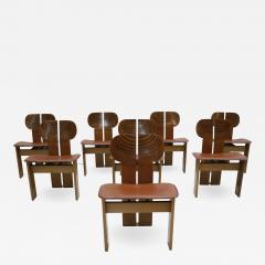 Afra Tobia Scarpa Set of Eight Africa Chairs Designed by Afra and Tobia Scarpa Italy 1970s - 844626