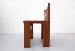 Afra Tobia Scarpa Set of Six Monk Chairs by Afra Tobia Scarpa in Caramel Leather 1970s Italy - 2274943