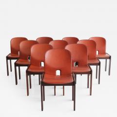 Afra Tobia Scarpa Set of Ten Afra Tobia Scarpa Dining Chairs - 714453