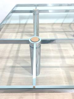 Afra Tobia Scarpa Sofa Table Andre by Afra Tobia Scarpa Chromed and Glass Italy circa 1970 - 1935527