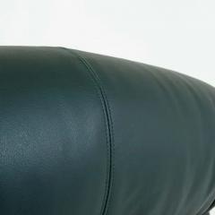 Afra Tobia Scarpa Soriana Lounge Chair by Afra Tobia Scarpa for Cassina Elmo Green Leather - 3261704