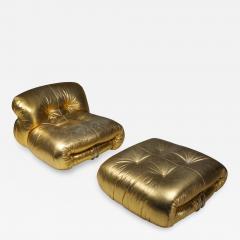 Afra Tobia Scarpa Soriana Lounge Chair in Gold by Afra Tobia Scarpa 1969 - 1270936