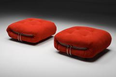 Afra Tobia Scarpa Soriana Poufs by Afra Tobia Scarpa for Cassina 1970s - 2621572