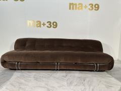 Afra Tobia Scarpa Soriana Sofa by Afra Tobia Scarpa for Cassina Original Fabric Italy 1970s - 3572977