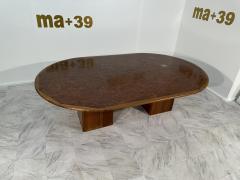 Afra Tobia Scarpa Tobia Afra Scarpa Large Africa Wooden Conference Table by Maxalto 1970s Italy - 3573005