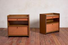 Afra Tobia Scarpa Tobia Scarpa Leather Nightstands - 4530886