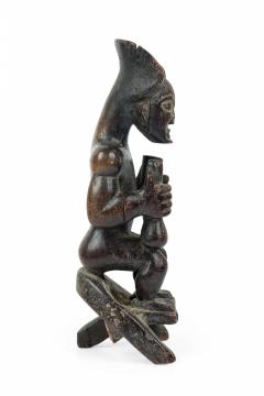 African Angola 20th Century Carved Wood Chokwe Ancestor Chibinda Ilunga Figure - 4665412