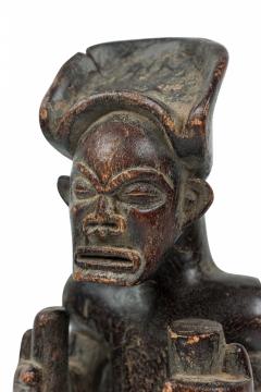 African Angola 20th Century Carved Wood Chokwe Ancestor Chibinda Ilunga Figure - 4665413