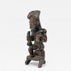 African Angola 20th Century Carved Wood Chokwe Ancestor Chibinda Ilunga Figure - 4694592
