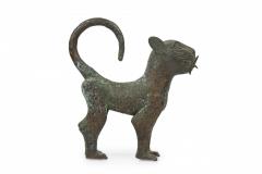 African Benin City Nigeria 20th Century Bronze Leopard - 4667426