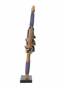 African Cameroon 20th Century Carved Wood Oversized Namchi Doll - 4671675