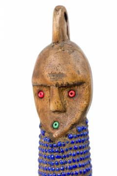 African Cameroon 20th Century Carved Wood Oversized Namchi Doll - 4671676