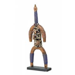 African Cameroon 20th Century Carved Wood Oversized Namchi Doll - 4717002