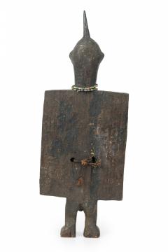 African Congo 20th Century Carved Wood Songye Kwfebe Figural Plaque - 4665388