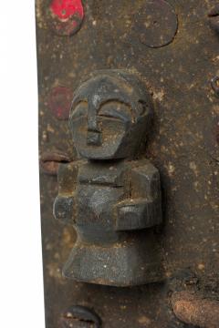 African Congo 20th Century Carved Wood Songye Kwfebe Figural Plaque - 4665392
