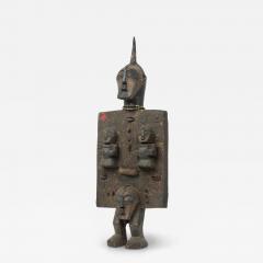 African Congo 20th Century Carved Wood Songye Kwfebe Figural Plaque - 4694590