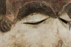African Congo Early 20th Century Carved Painted Wood Pende Facial Mask - 4666499
