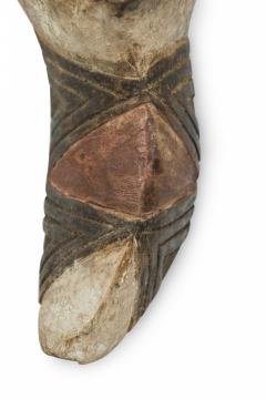 African Congo Early 20th Century Carved Painted Wood Pende Facial Mask - 4666501