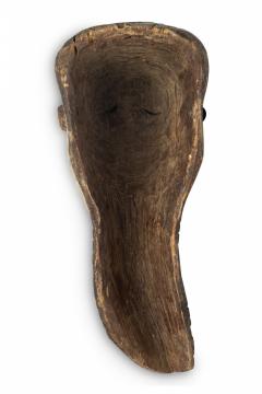 African Congo Early 20th Century Carved Painted Wood Pende Facial Mask - 4666503