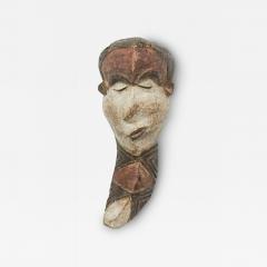 African Congo Early 20th Century Carved Painted Wood Pende Facial Mask - 4695081