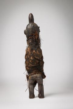 African Congo Early 20th Century Male Figure Wrapped in Raffia Burlap - 4668685