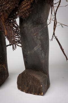 African Congo Early 20th Century Male Figure Wrapped in Raffia Burlap - 4668690