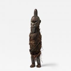 African Congo Early 20th Century Male Figure Wrapped in Raffia Burlap - 4709188