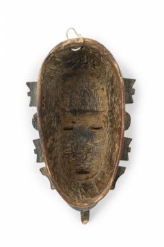 African Cote d Voire 20th Century Carved Wood Brass Do Society Ligbi Hornbill - 4666484