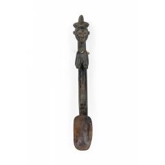 African D R Congo 20th Century Carved Wood Luba Ceremonial Spoon - 4700713