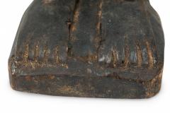African D R Congo 20th Century Carved Wood Songye 2 Headed Janus Figure - 4668936