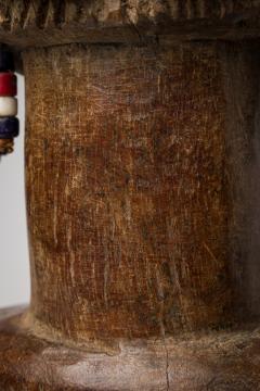 African D R Congo 20th Century Carved Wooden Luba Female Fertility Figure - 4656894