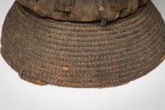 African D R Congo Reliquary Basket With Four Figures - 4658120