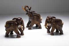 African Elephant Living Room Set 1900s - 2258021