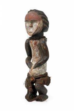 African Gabon 20th Century Carved Wood Ambete Reliquary Figure - 4658695