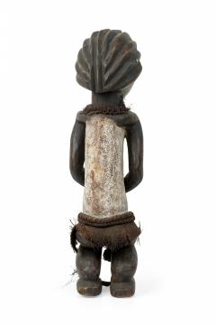 African Gabon 20th Century Carved Wood Ambete Reliquary Figure - 4658702