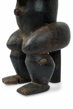 African Gabon 20th Century Carved Wood Fang Male Reliquary Guardian Figure - 4653045