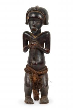 African Gabon 20th Century Hand Carved Fang Ancestor Figure - 4667278