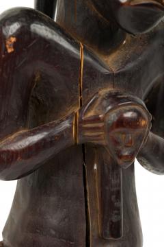 African Gabon 20th Century Hand Carved Fang Ancestor Figure - 4667283