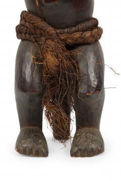 African Gabon 20th Century Hand Carved Fang Ancestor Figure - 4667285