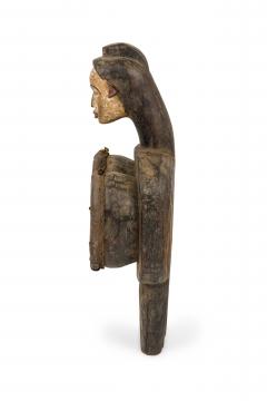 African Gabon 20th Century Hand Made Anthropomorphic Double Bellows - 4666901