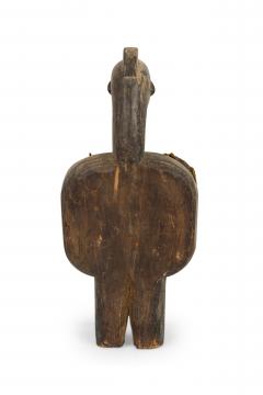African Gabon 20th Century Hand Made Anthropomorphic Double Bellows - 4666902
